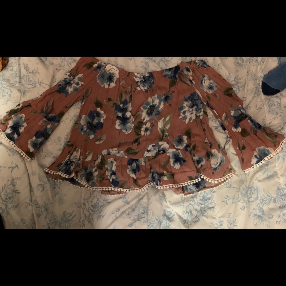 Off the shoulder floral top